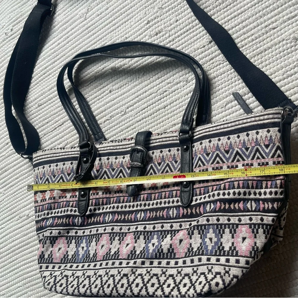 Jessica Simpson Travel/Tote Bag Boho Pattern